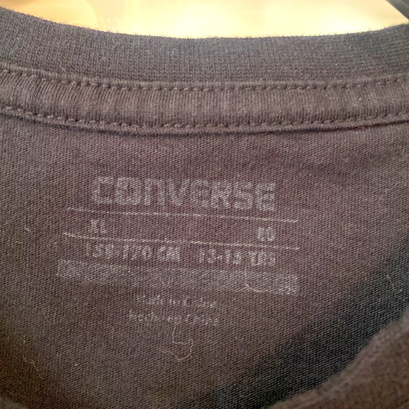 Converse Brand black tshirt short sleeve kids XL - Picture 2 of 3